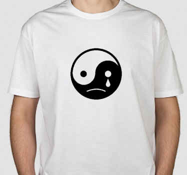 Camiseta original Yin yang triste - TenVinilo
