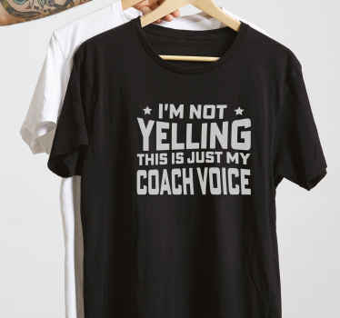 T-shirt schreeuwende coach - TenStickers