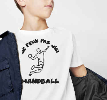 T-shirt je peux pas j'ai handball - TenStickers
