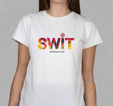 Camiseta SWIT logo Blanca - TenVinilo