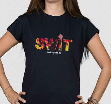 Camiseta SWIT logo Negra - TenVinilo
