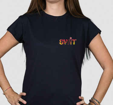 Camiseta SWIT Logo mini negra - TenVinilo