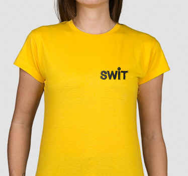 Camiseta SWIT Logo mini blanca - TenVinilo