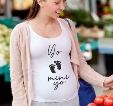 Camiseta para embarazada yo & mini yo - TenVinilo