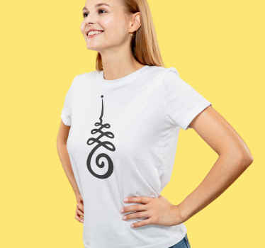 T-shirt simples com unalome symbol - TenStickers