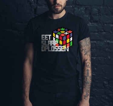 Oplossen t-shirt rubiks cube - TenStickers