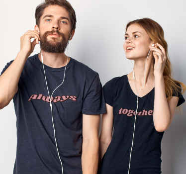 80s Together  matching shirts for couples - TenStickers