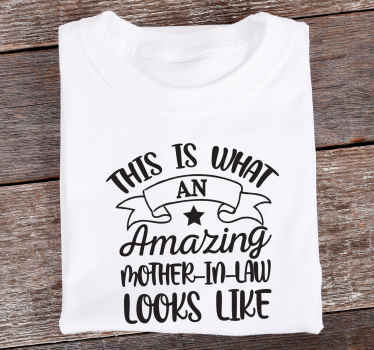 Amazing mother in law custom t-shirt - TenStickers
