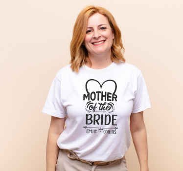 Mother Bride Name T-shirts with name - TenStickers