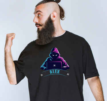T-Shirts mit Namen Hacker - TenStickers