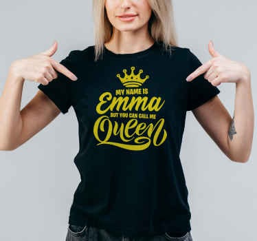 Kald mig dronning personlig t shirt - TenStickers