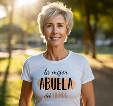 Camiseta la mejor abuela del mundo - TenVinilo