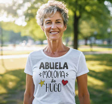 Camiseta abuela molona personalizable - TenVinilo