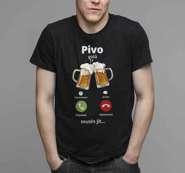 Pivní tričko s výzvou k přijetí/odmítnutí - TenStickers