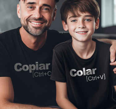T-shirt pais e filhos copiar e colar - TenStickers