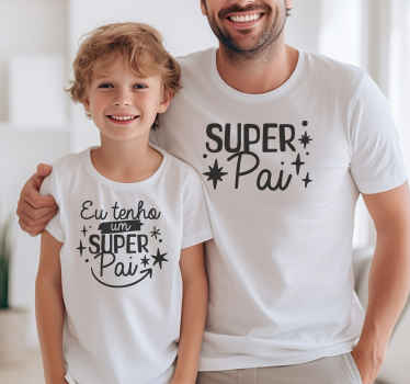 T-shirt pais e filhos super pai - TenStickers
