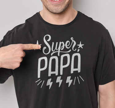 T-shirt fête des pères Super Papa - TenStickers