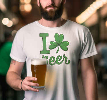 Irish Beer Lover St Patrick's Theme T-Shirt - TenStickers