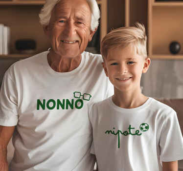 Maglie lettere di nipote e nonno - TenStickers