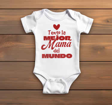 Body bebé Día Madre "mejor mamá del mundo" - TenVinilo
