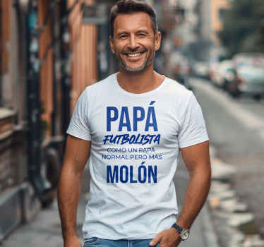 Camiseta divertida papá molón - TenVinilo