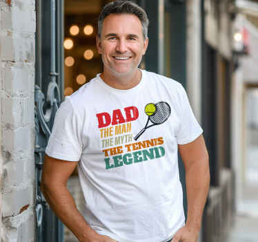 dad the tennis legend custom t-shirt - TenStickers