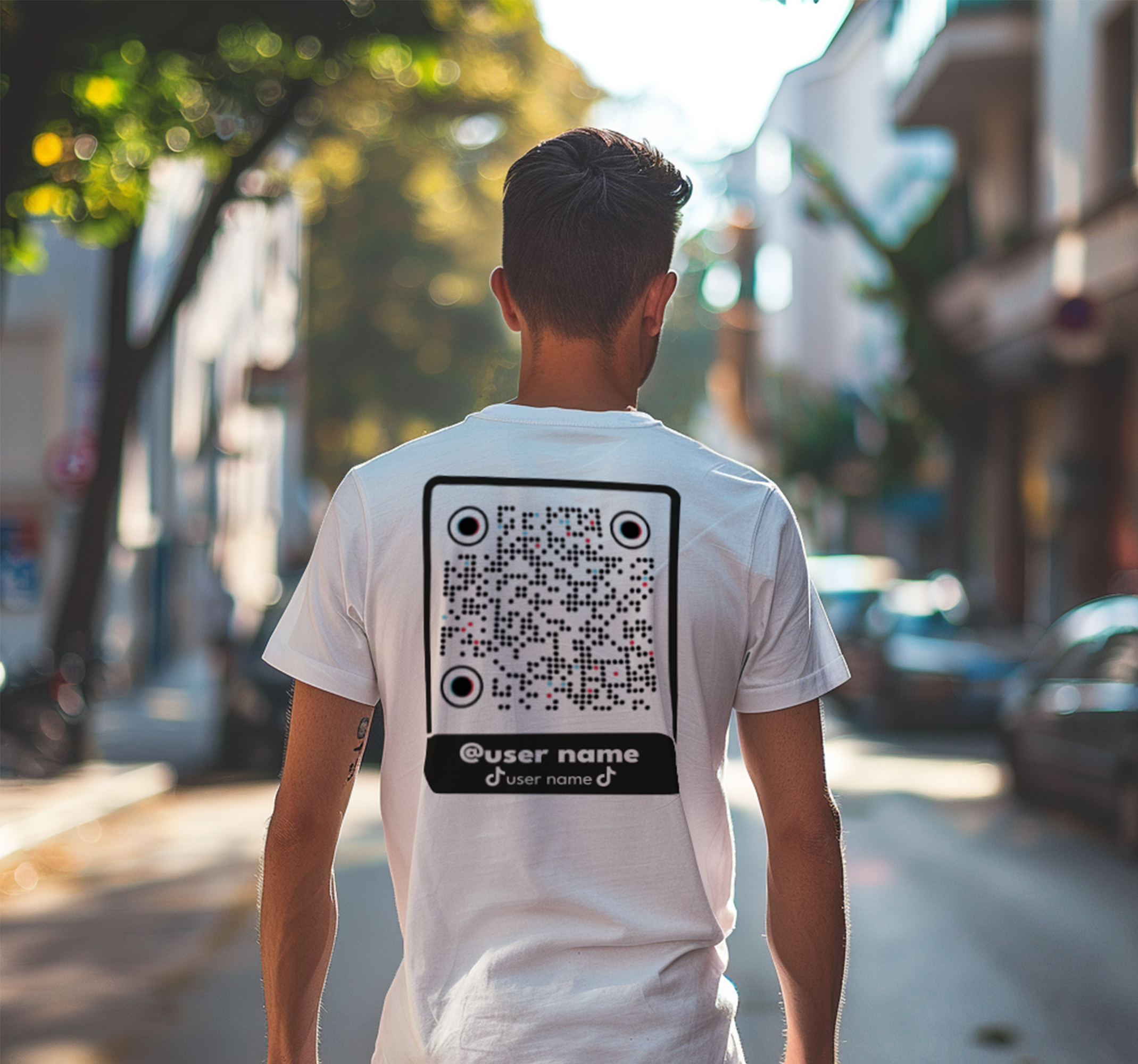 Camiseta código qr de tiktok
