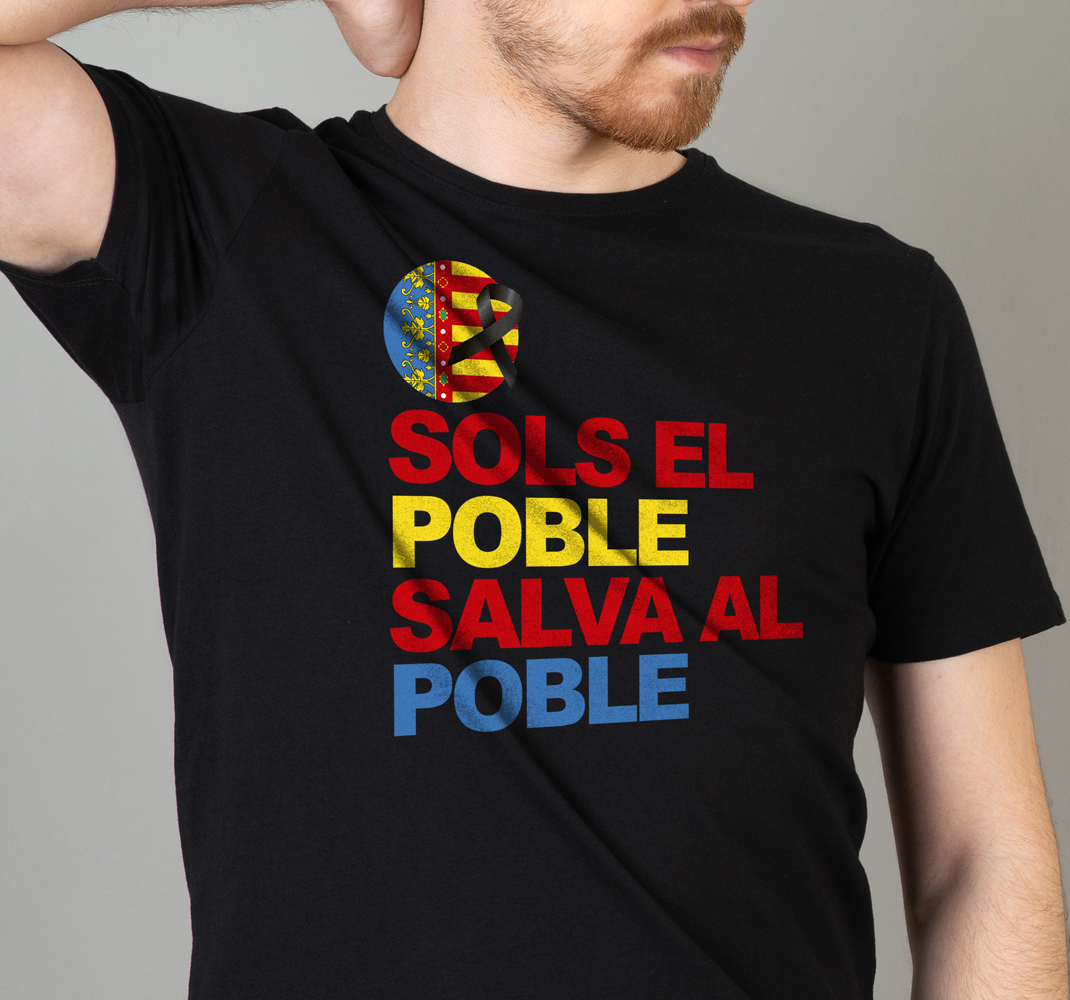 Camiseta sols el poble salva el poble