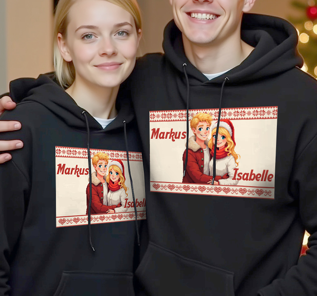 Jij en ik voor altijd personaliseerbaar koppels t-shirts