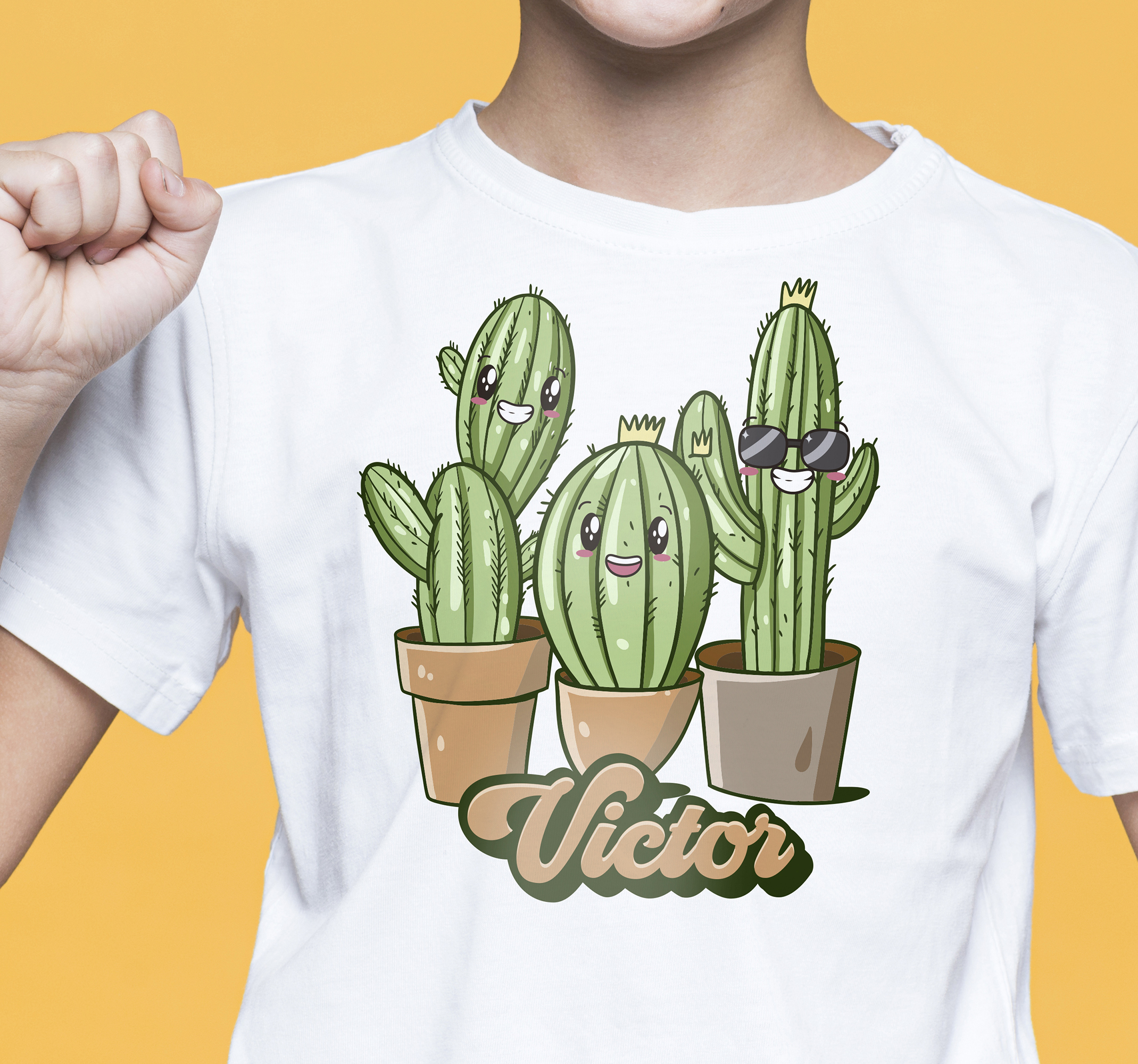 Cactus familie kinder t-shirt