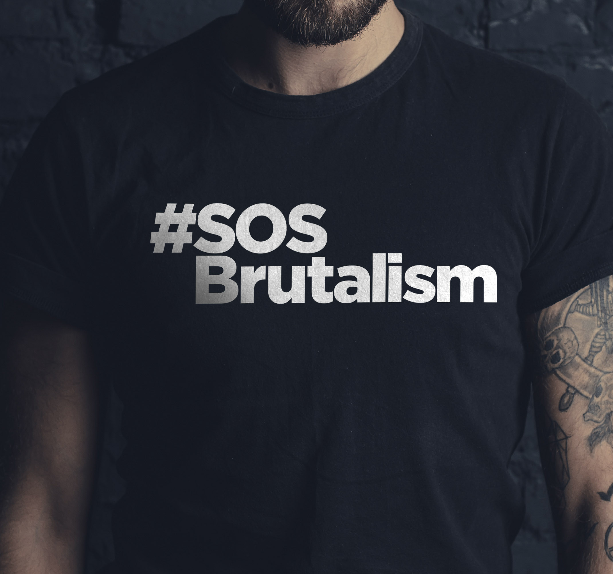 T-shirt SOS brutalisme