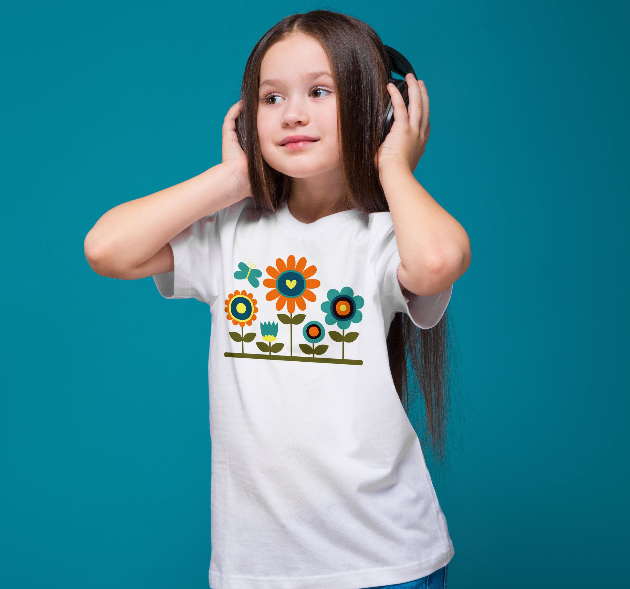 T-shirt bloemen en mini tuin
