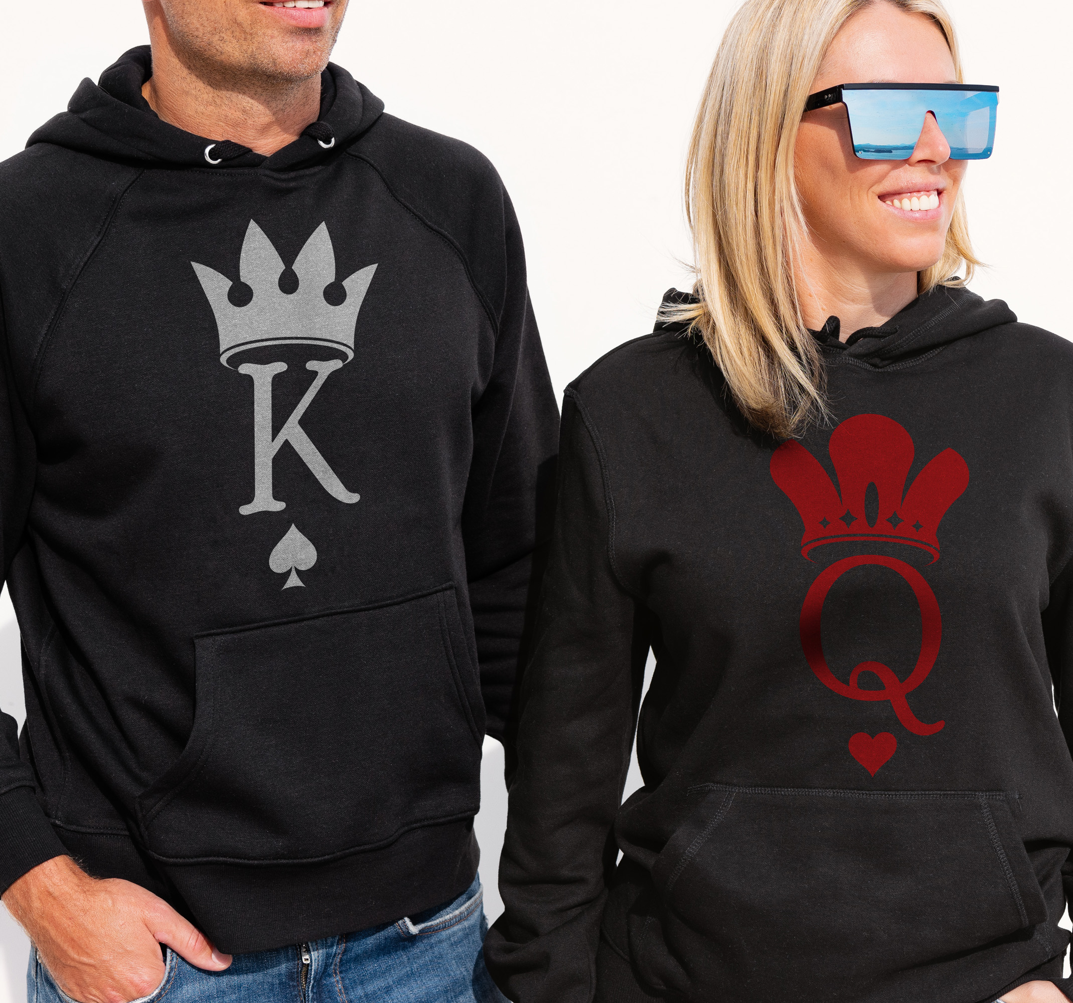 Couple hoodies Kind & Queen