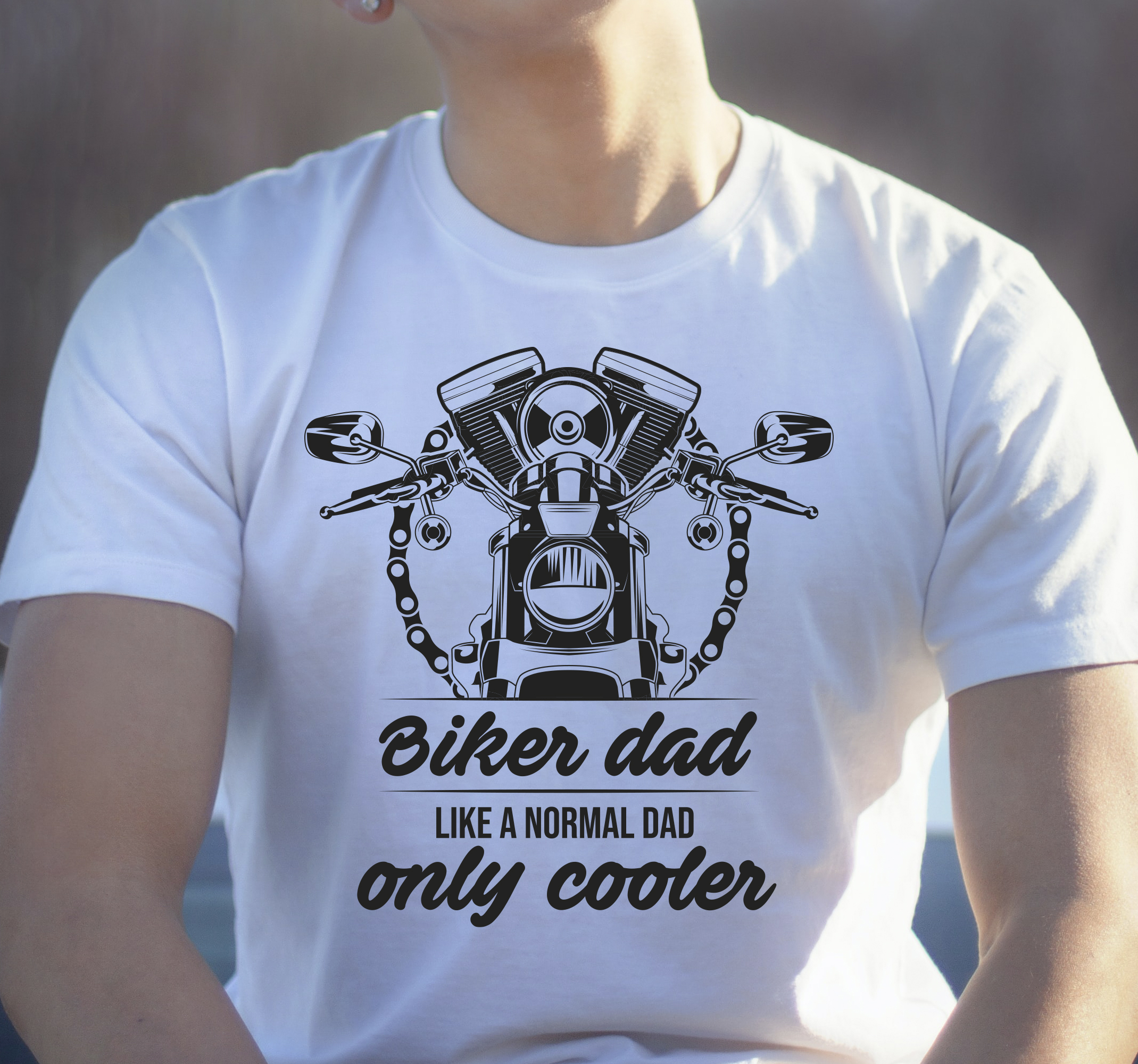 Motorrijder vader T-shirt