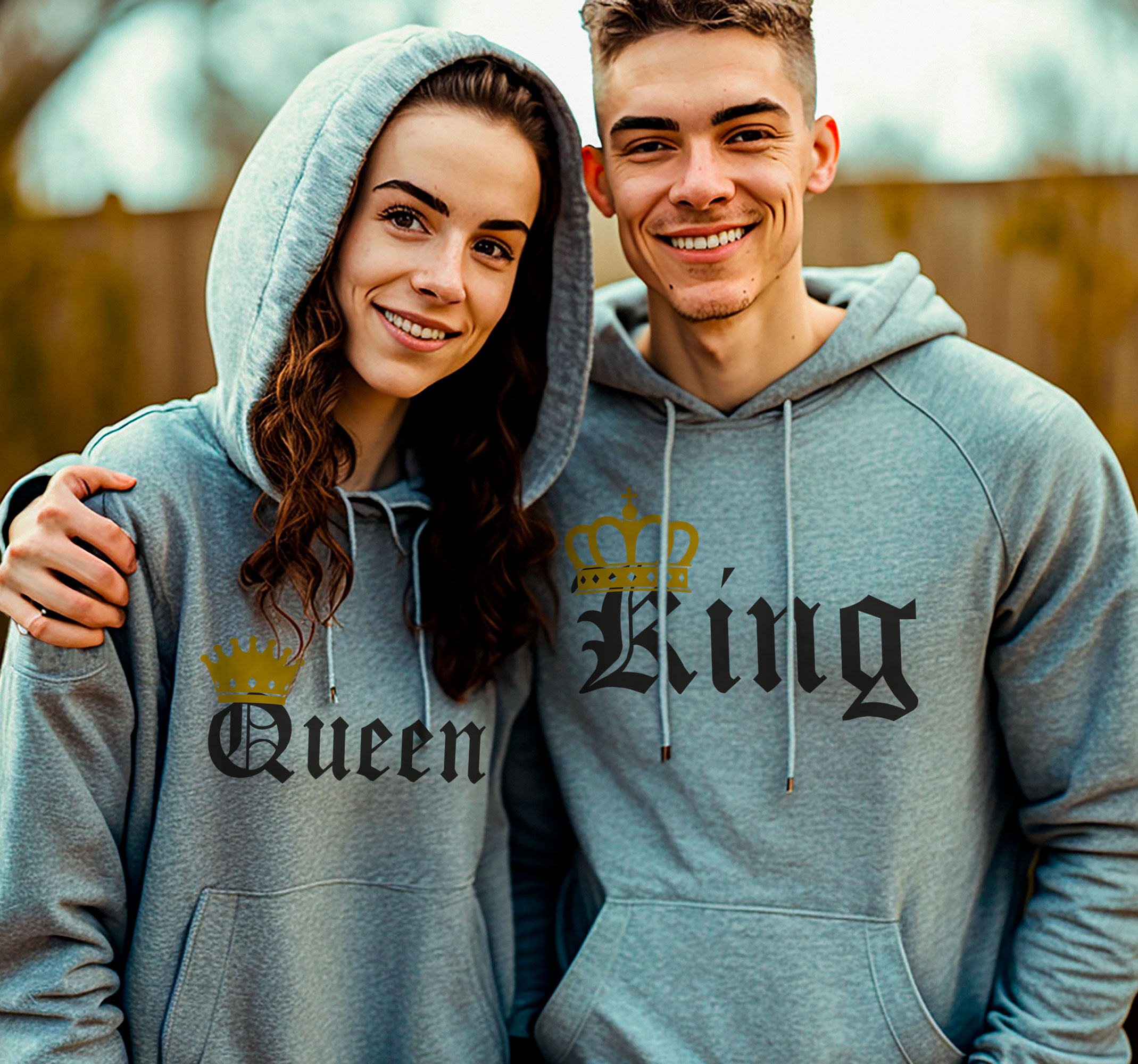 Koninklijk paar Koppels hoodies