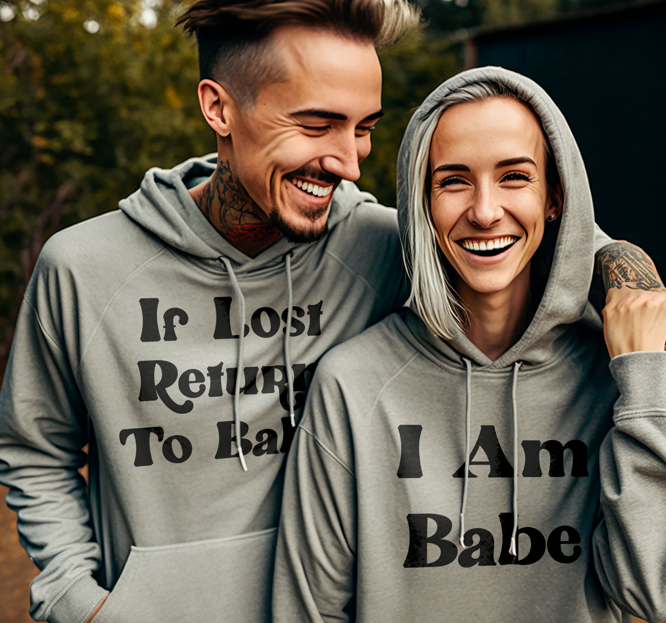 Als je verloren bent, keer terug couple hoodies