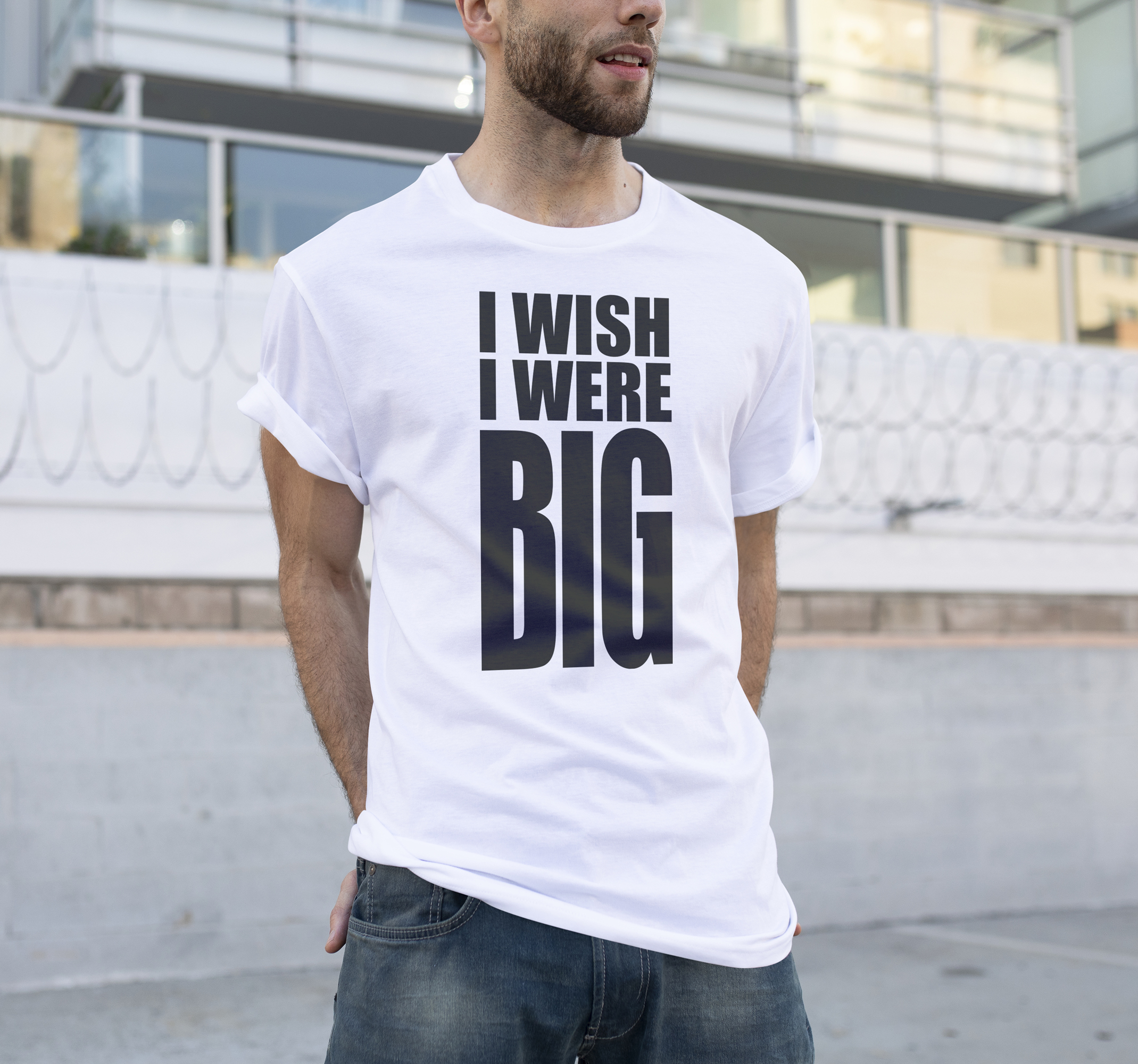 Camiseta ojalá fuera grande.
