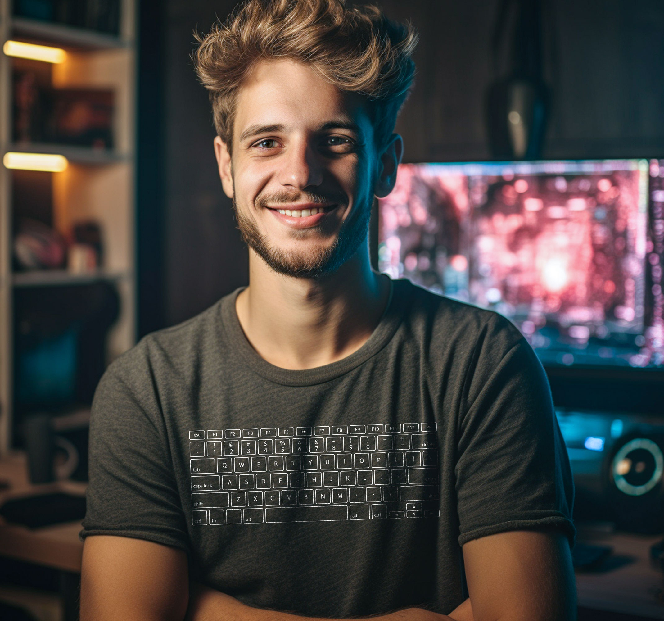 Camiseta teclas de teclado
