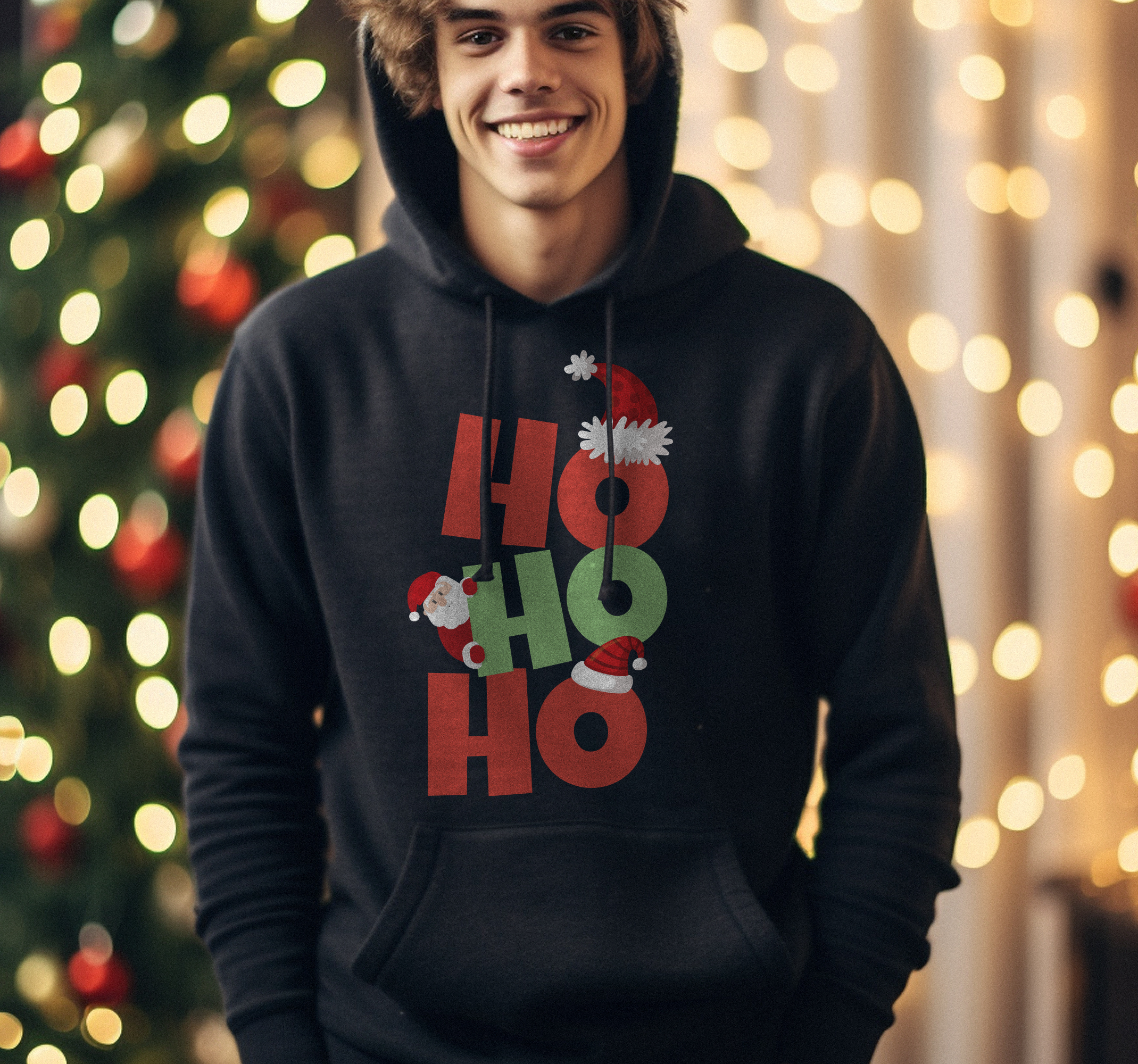 Sudadera navideña Ho Ho Ho
