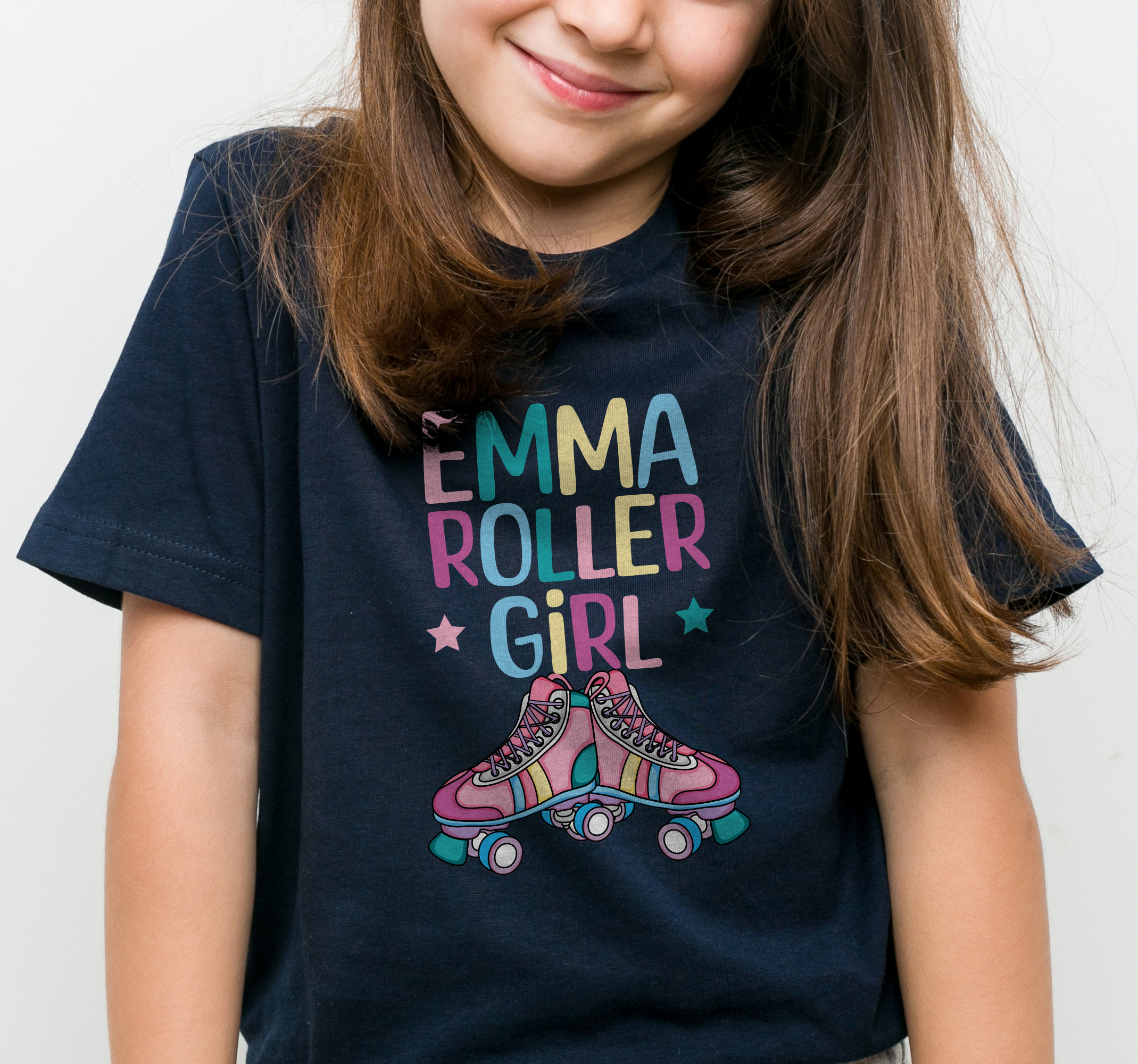Camiseta roller girl personalizable