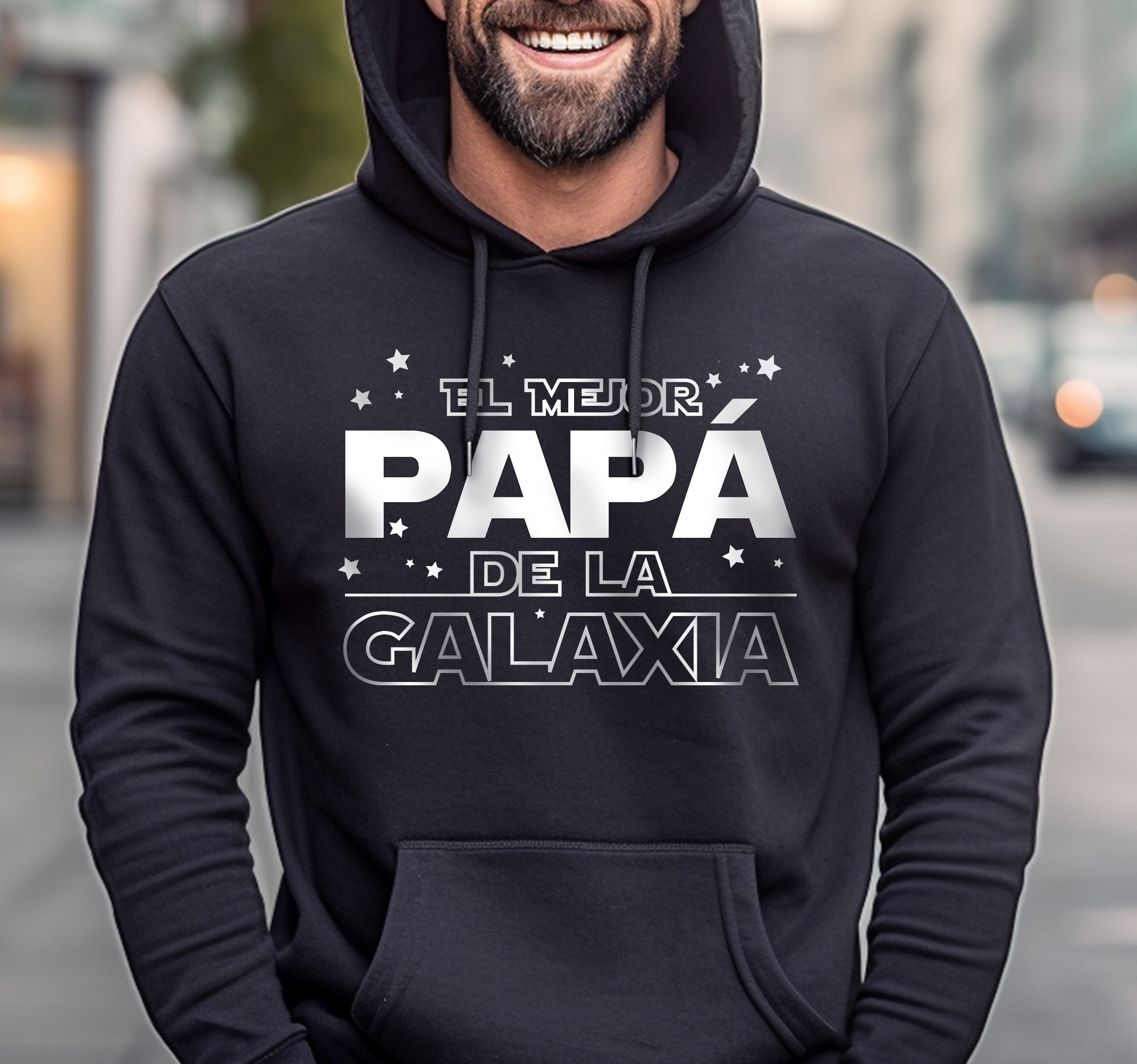 Sudadera día del padre mejor papá de la galaxia