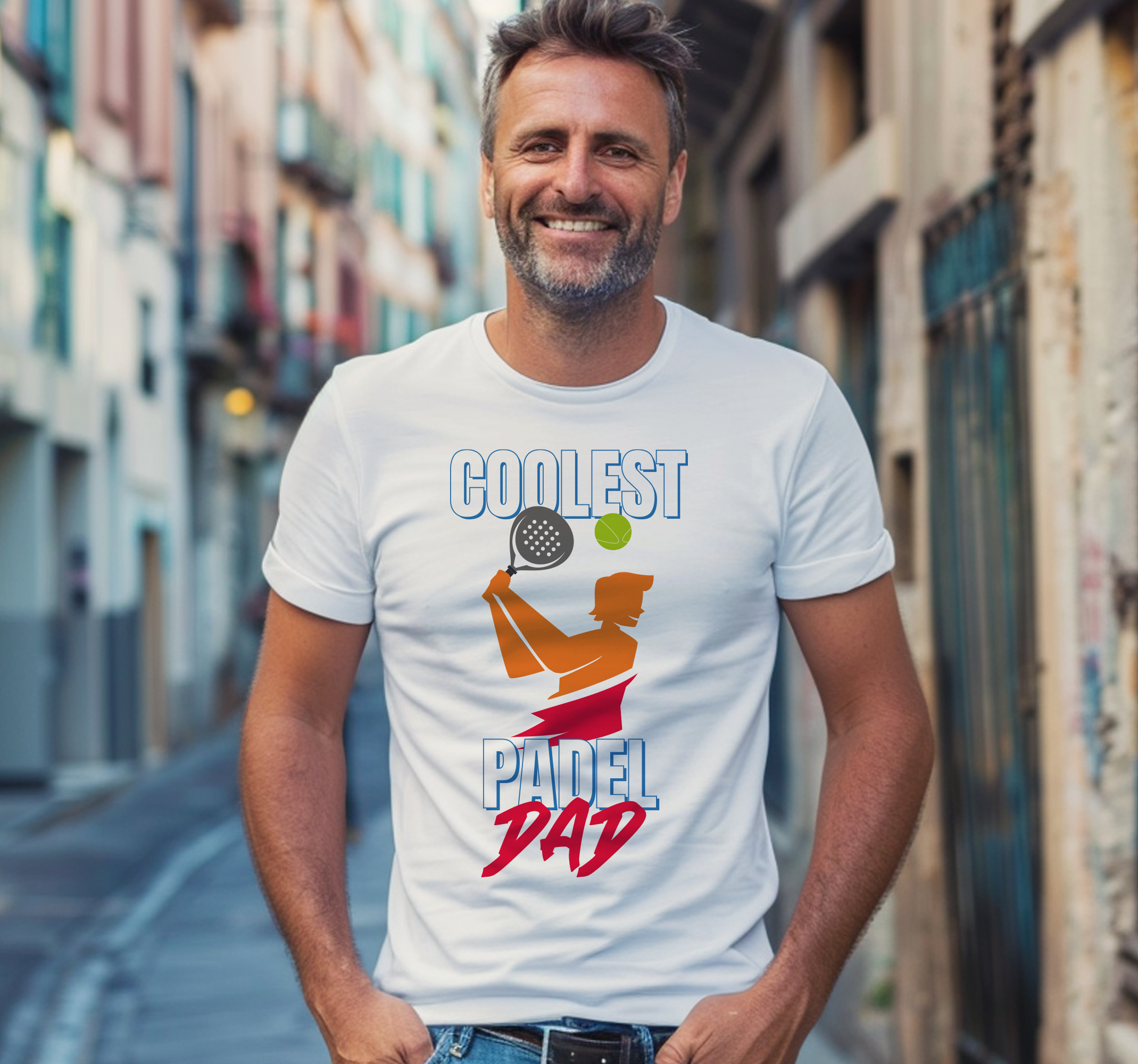 Camiseta el papá del pádel más genial