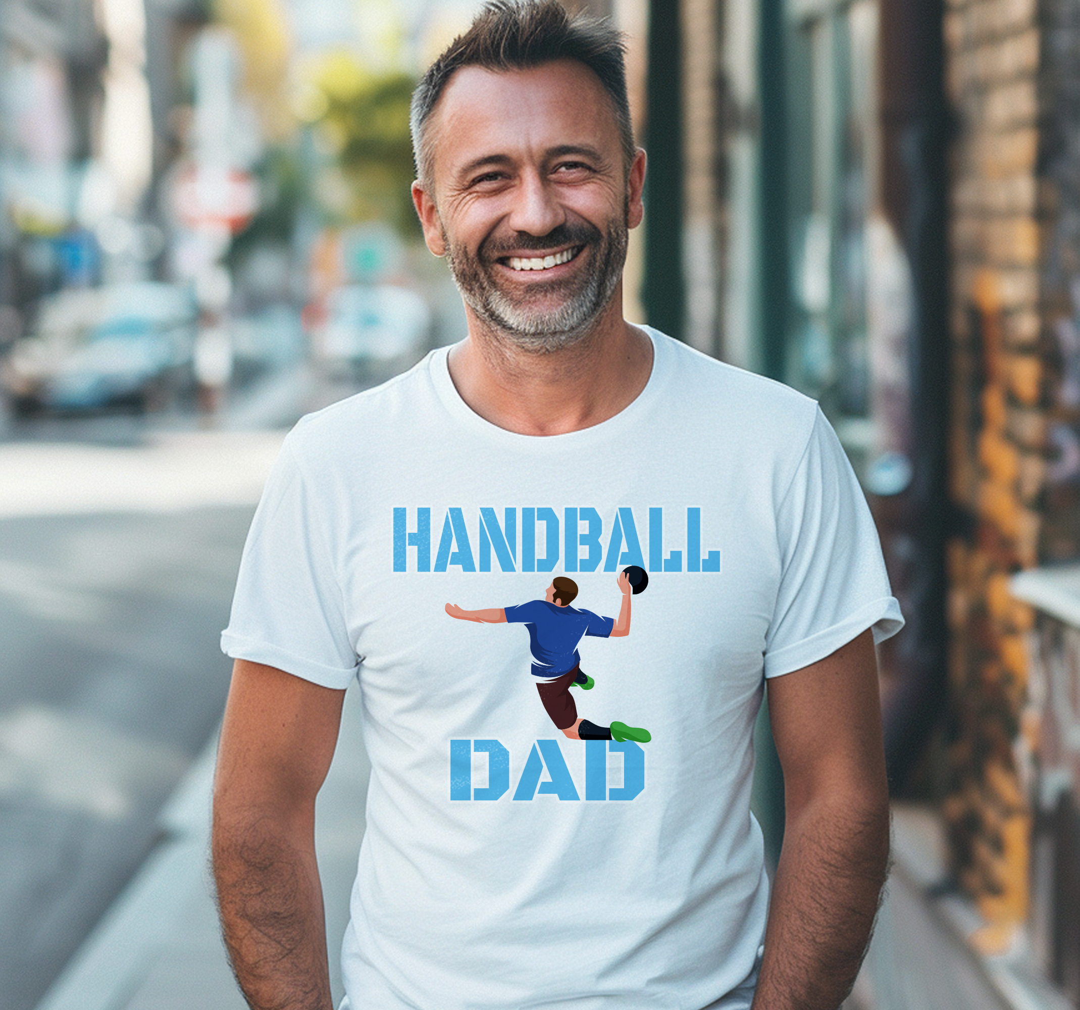 Camiseta papá deporte balonmano