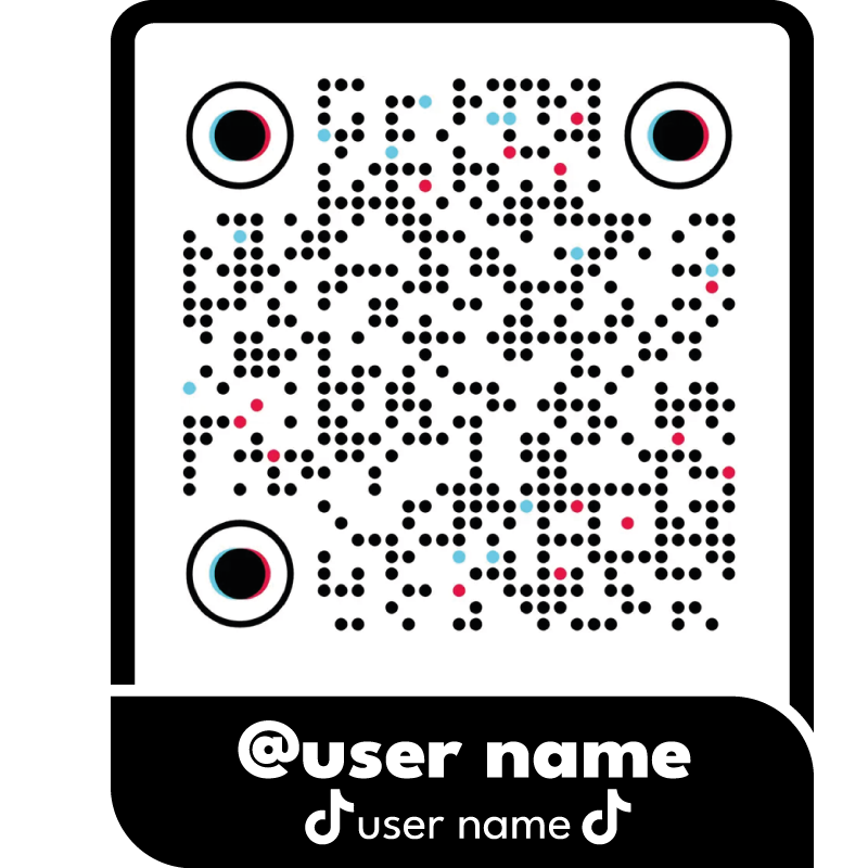 T恤衫与tiktok二维码相结合的创意设计 - TenStickers