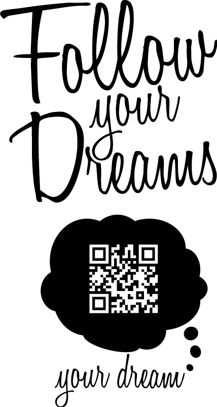 Original T Shirt folge deinem traum-qr-code - TenStickers