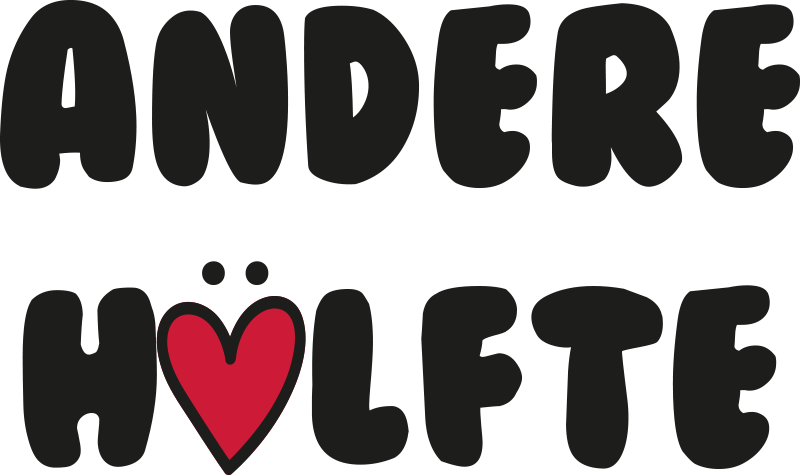 Pärchen T Shirts text für die bessere hälfte und die andere hälft - TenStickers