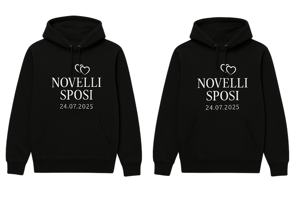 Felpa appena sposati in italiano - TenStickers