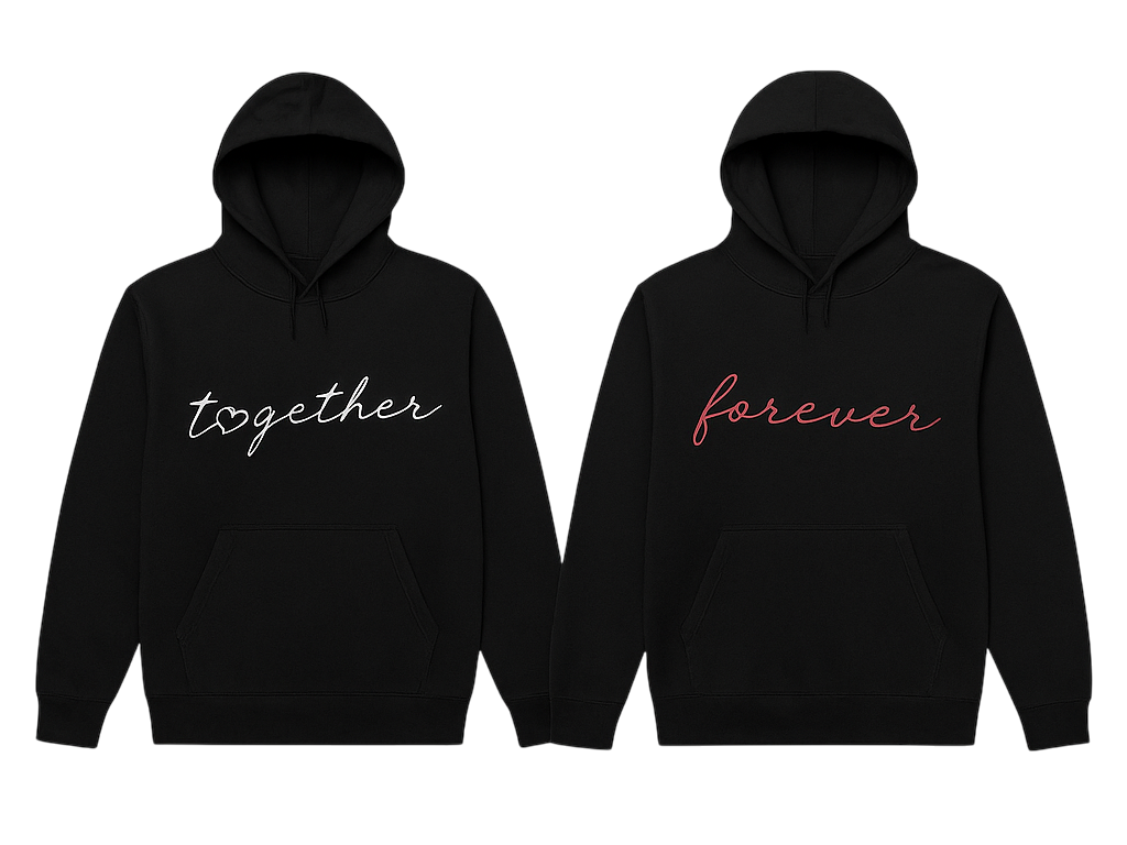Capucha pareja junta para siempre - TenVinilo