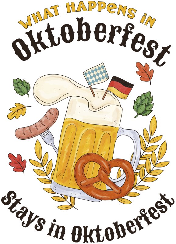 Original T Shirt bier & wurst - TenStickers