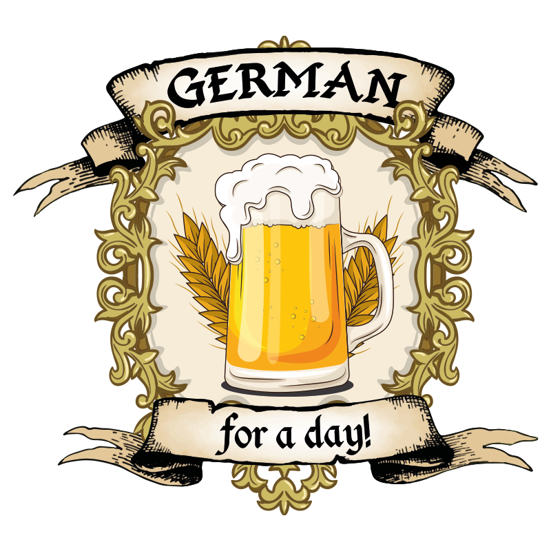 Original T Shirt german for a day - TenStickers